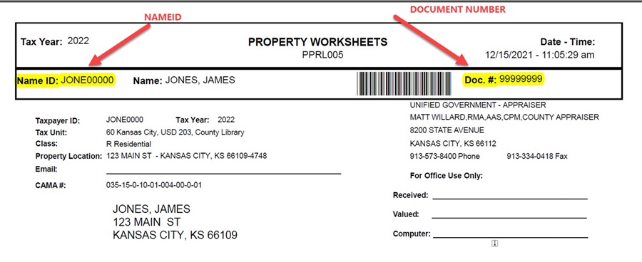 Rendition Example Instructions for online filing