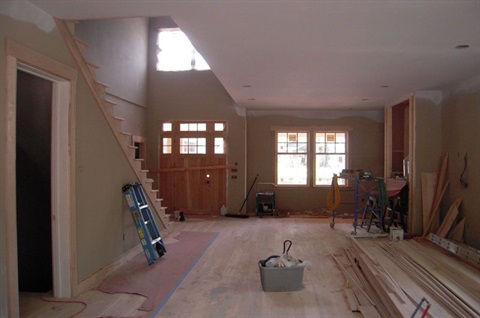 Inside of a remodel house 