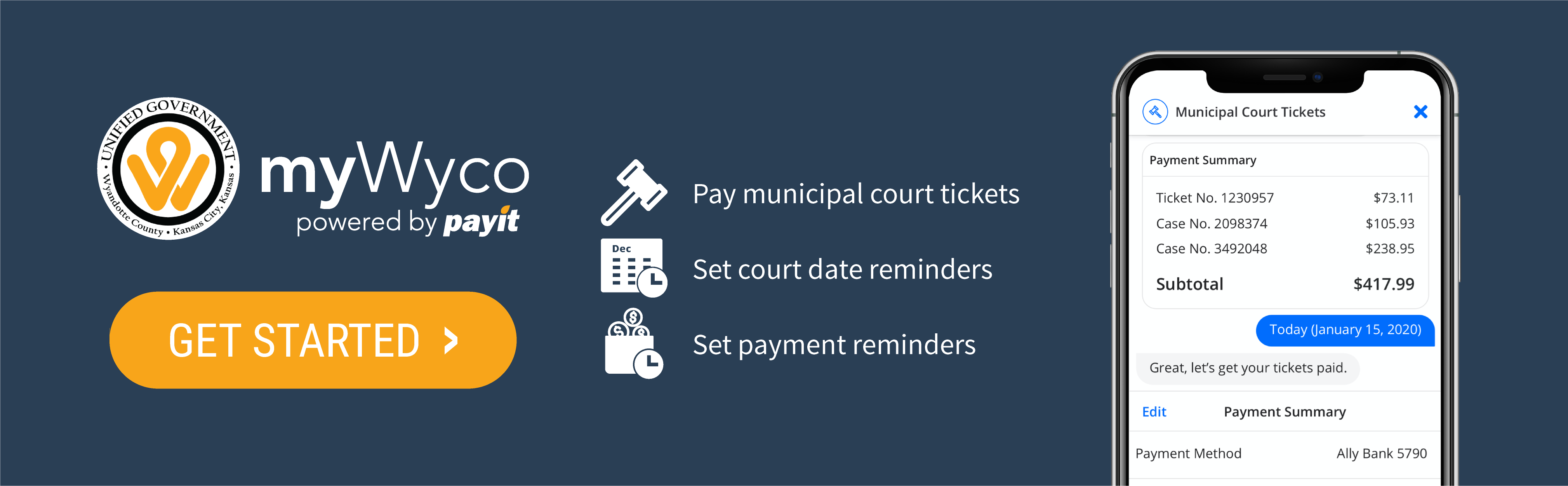 myWyco app Pay Court Tickets picture