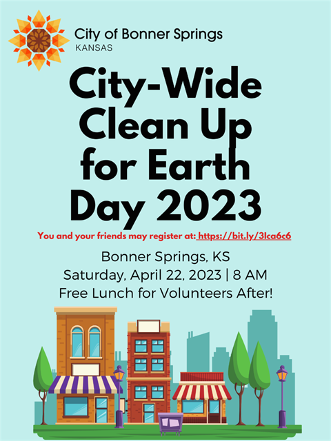 City of Bonner Springs City-Wide Clean Up for Earth Day 2023