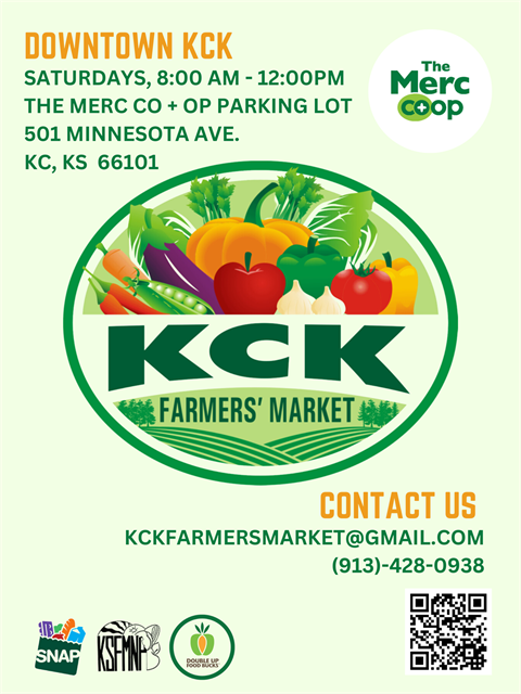 Downtown KCK  Farmers Market Flyer 2023