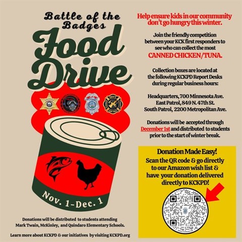Battle of the Badges Food Drive