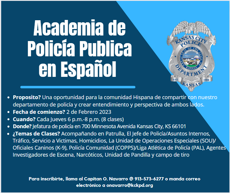 KCKPD Spanish Citizen Academy Spring 2023.png