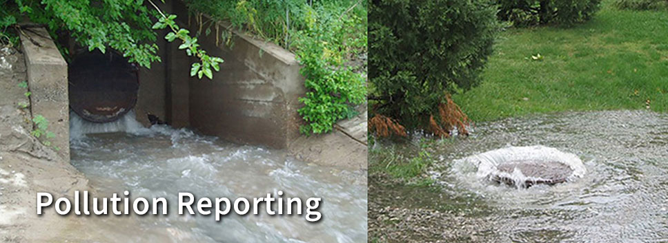 a photo of stormwater runoff pollution