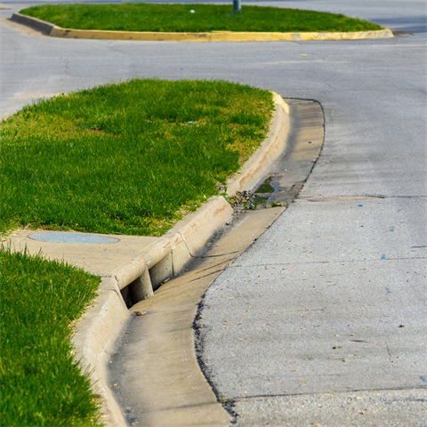 Photograph of a storm drain in Kansas City, Kansas