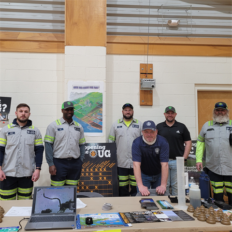 Team members from Public Works' Water Pollution Control group at a career fair