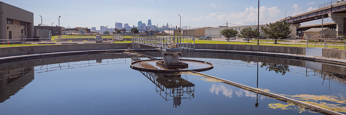 Photograph of the Kaw Point water treatment plant in Kansas City, Kansas