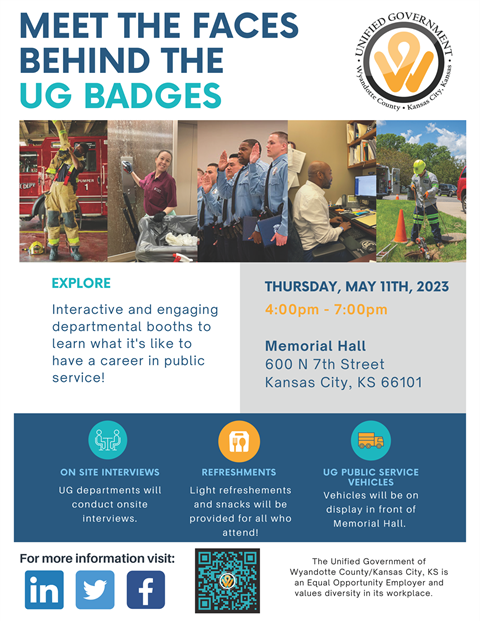 2023 Meet the Faces Behind the UG Badges Career Fair Flyer Image