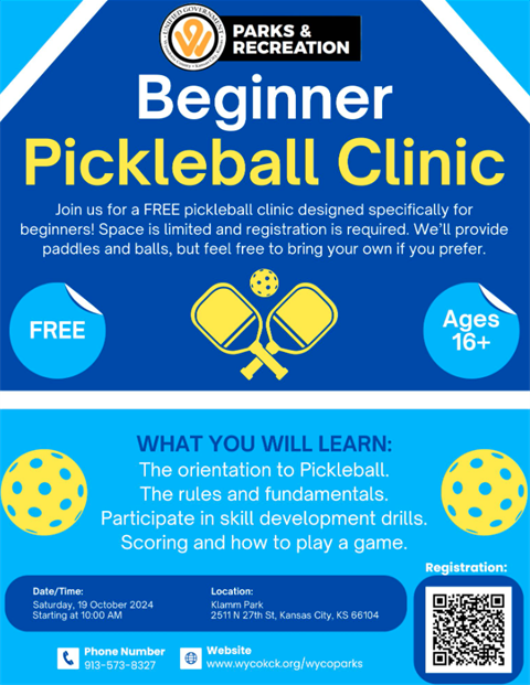 Pickleball Clinic Flyer 2024