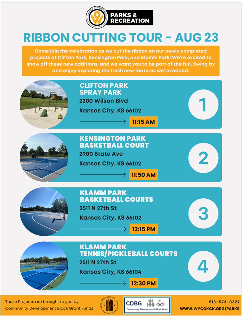 2024 Parks and Recreation Ribbon Cutting Flyer
