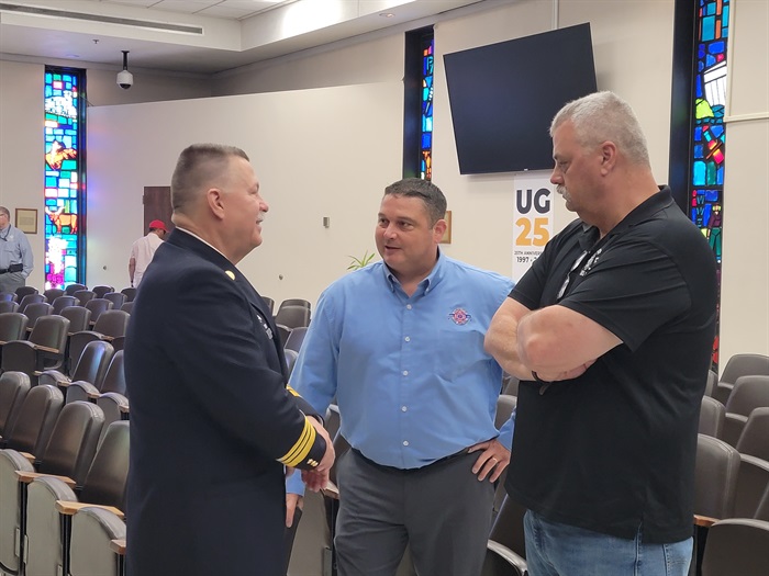 Chief Rubin with guests 