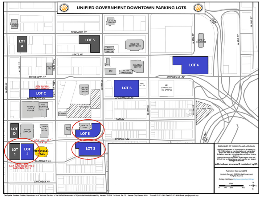 Vigil Parking Map 2025