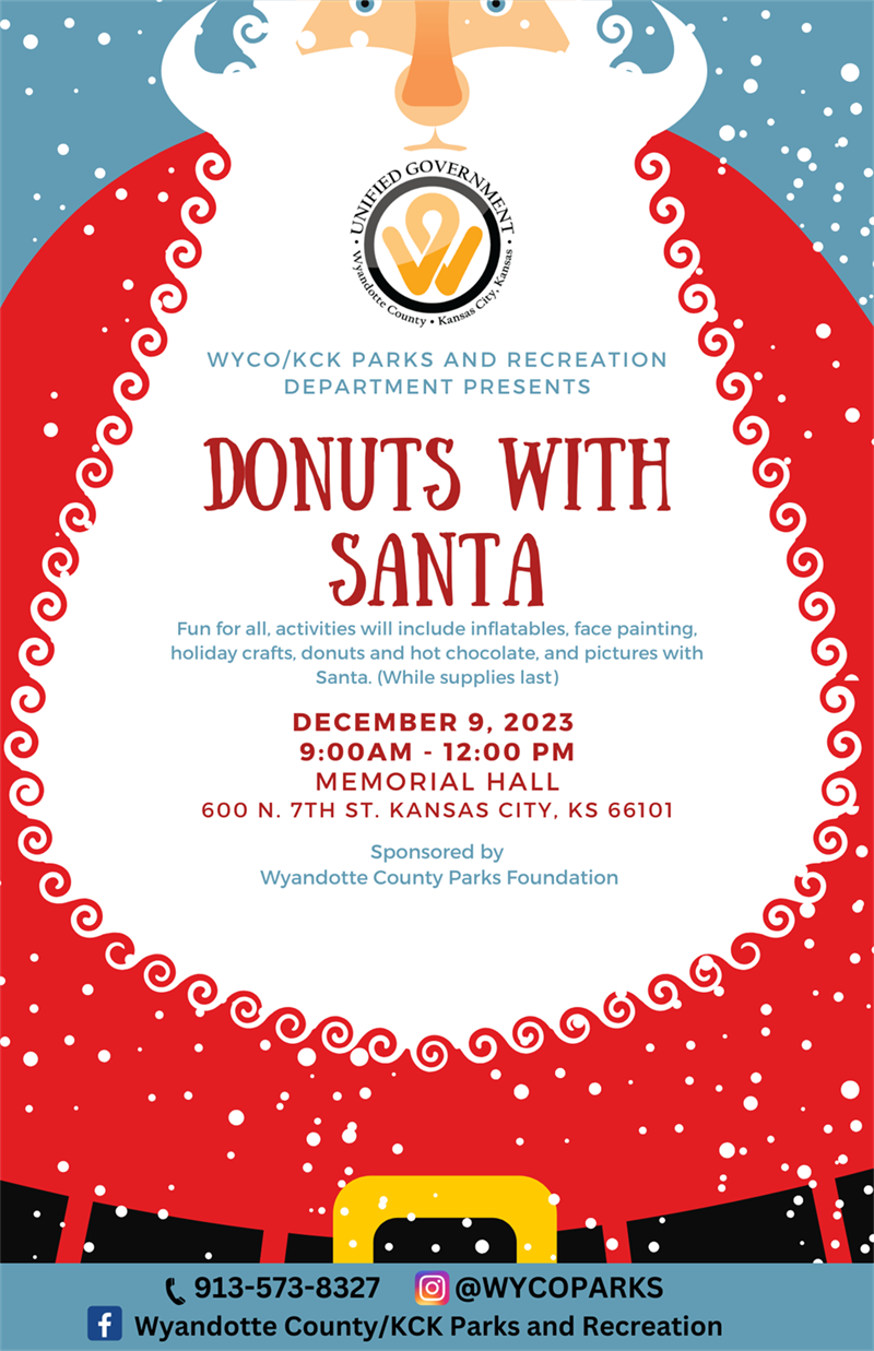 2023 Donuts with Santa flyer 