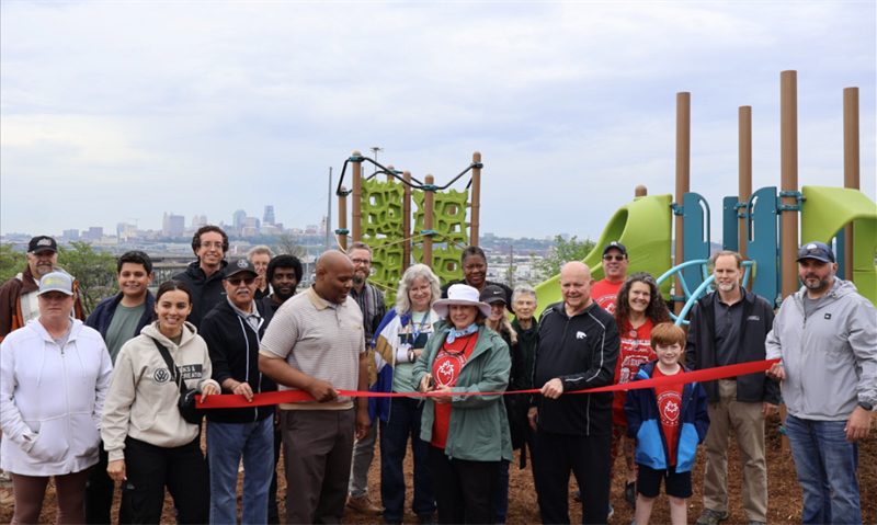 St. Johns Park Playground Ribbon Cutting 2025