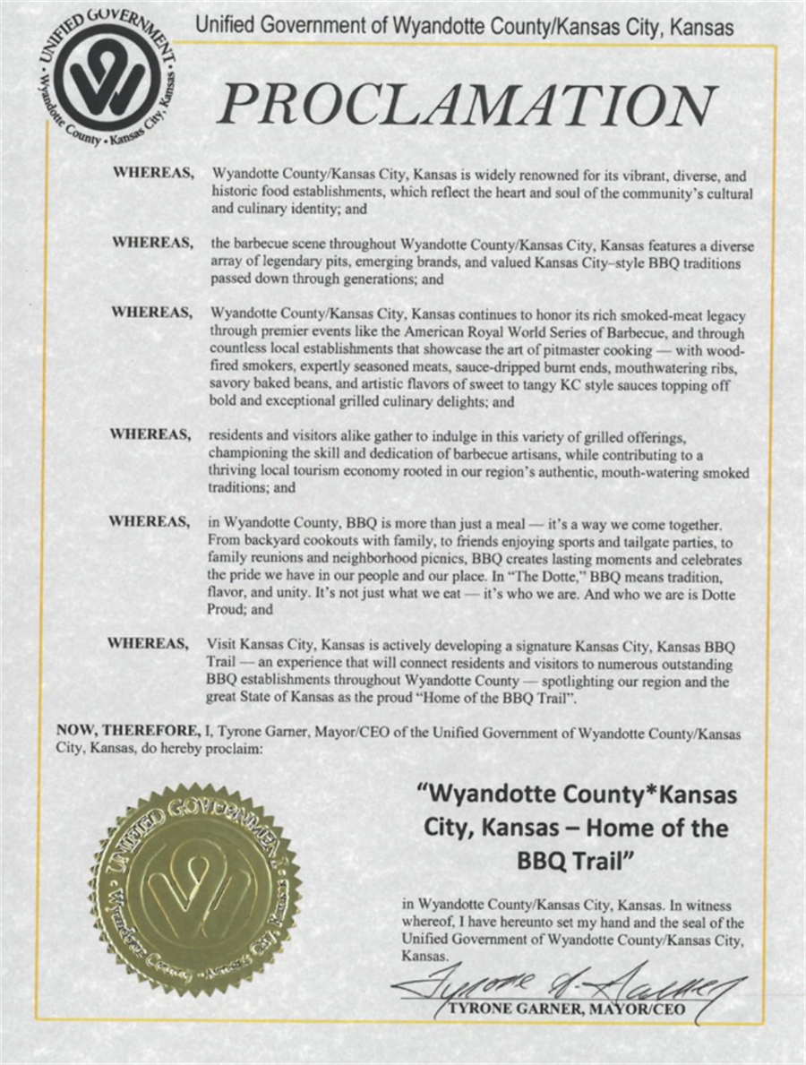 2025 WyCo BBQ Trail Proclamation