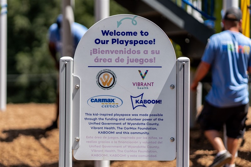 Parkwood Playground build sign